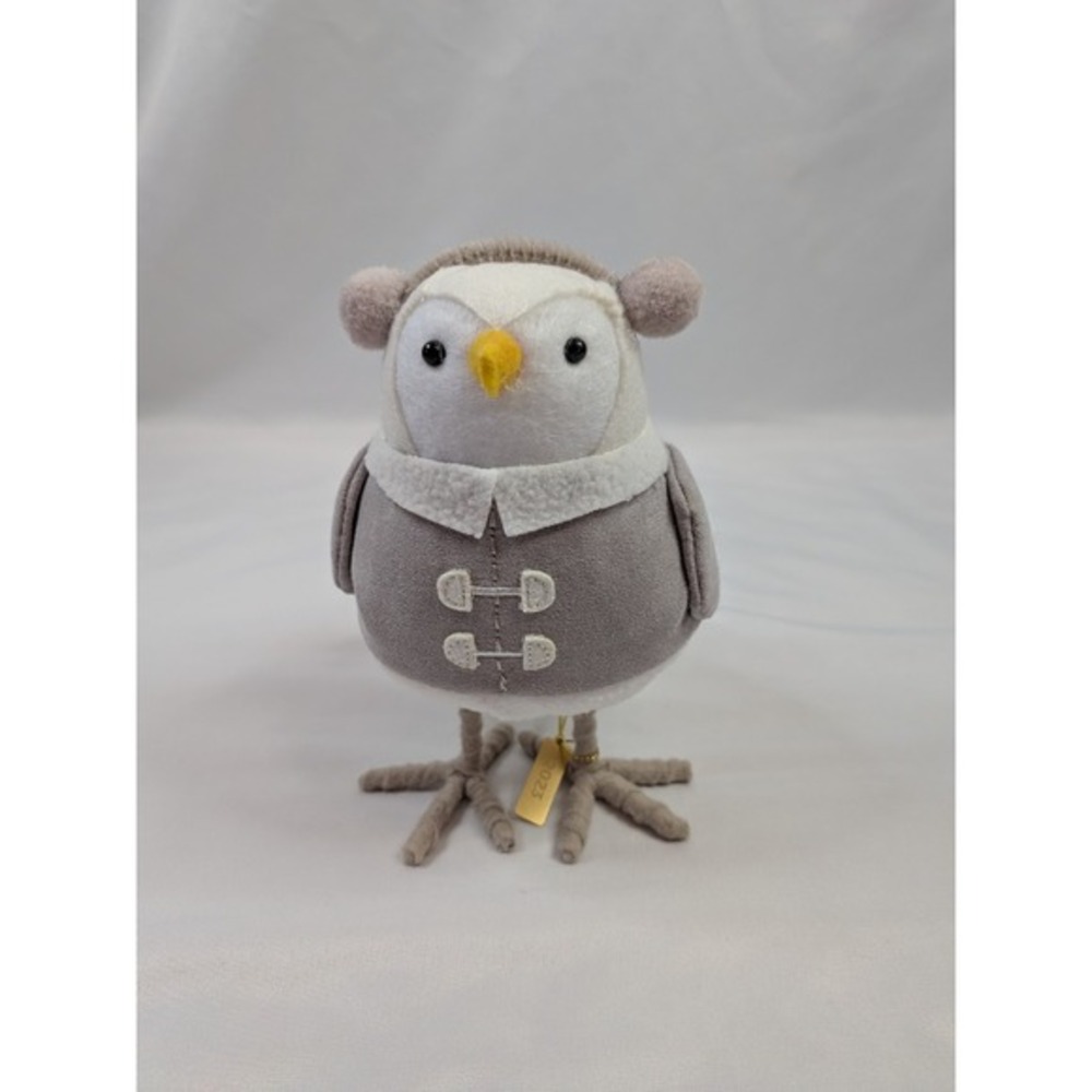 Target Wondershop 2023‎ Christmas Bird Loch Grey Winter Coat Earmuffs Decor